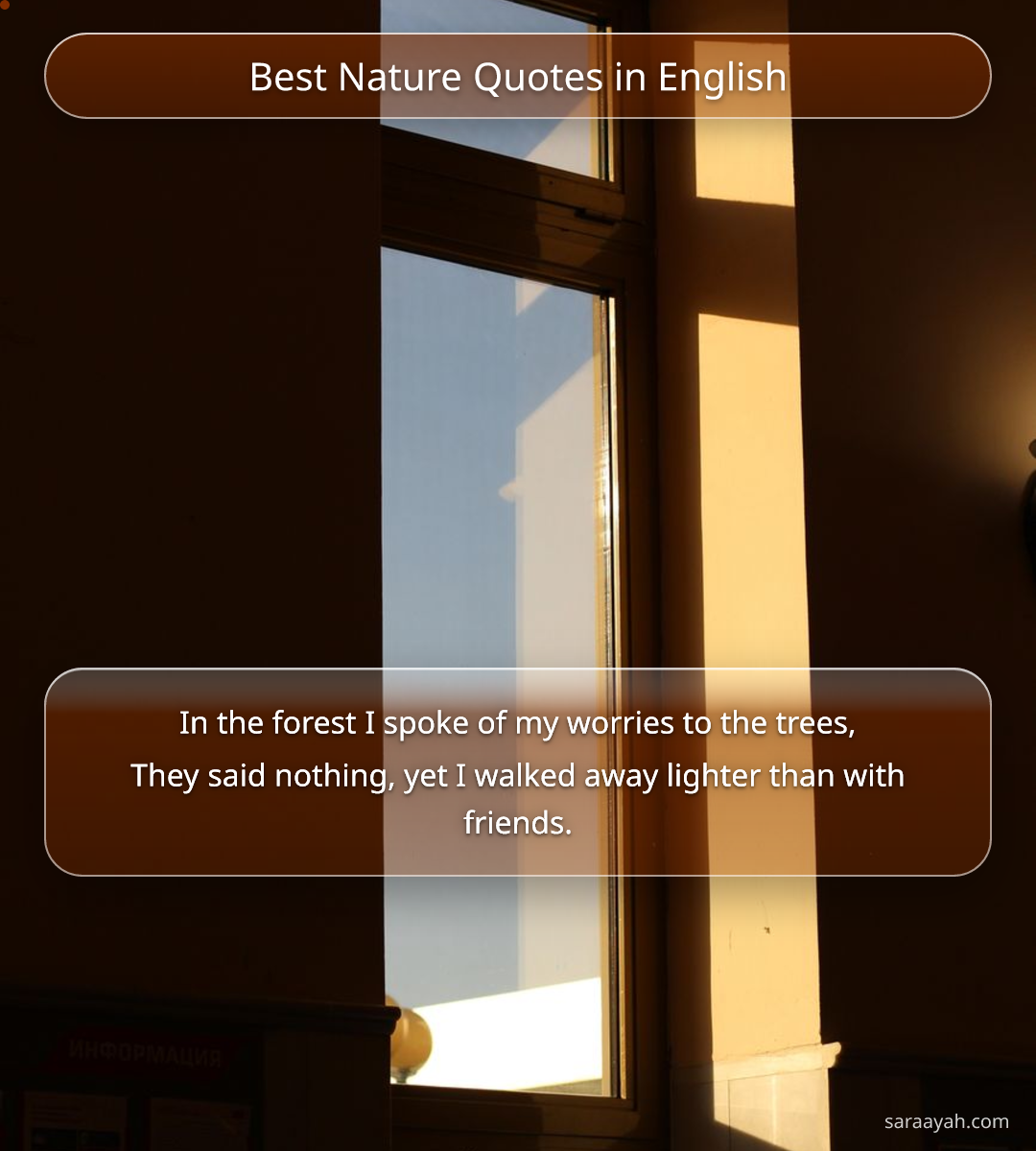 Best Nature Quotes in English