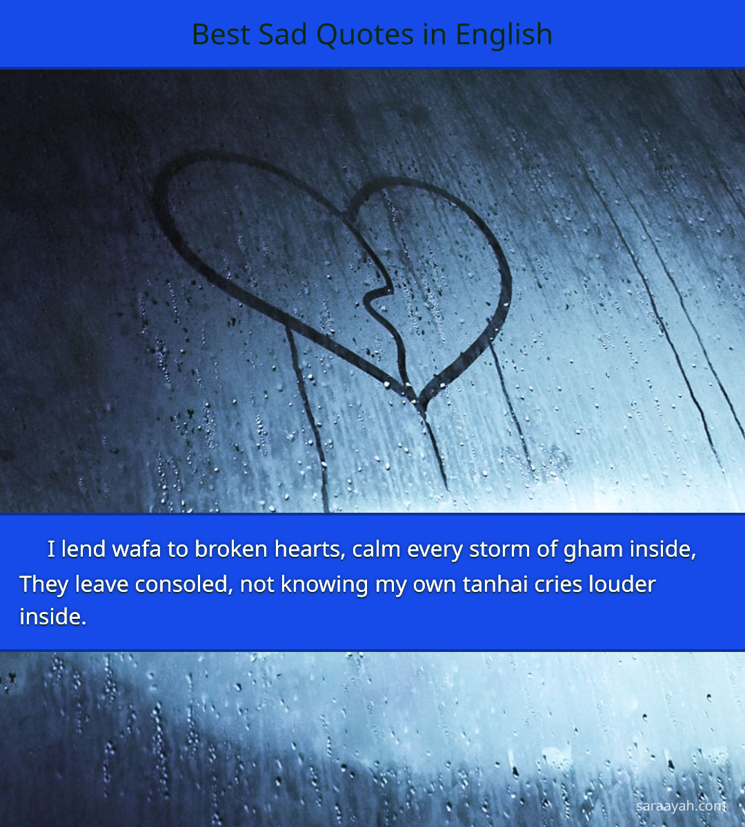 Best Sad Quotes in English