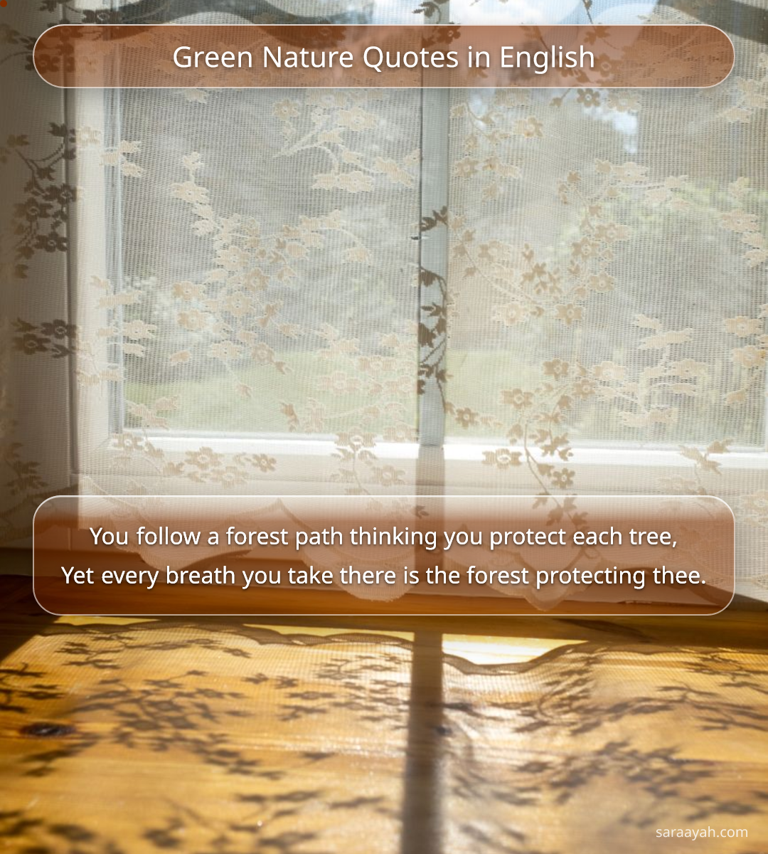 Green Nature Quotes in English