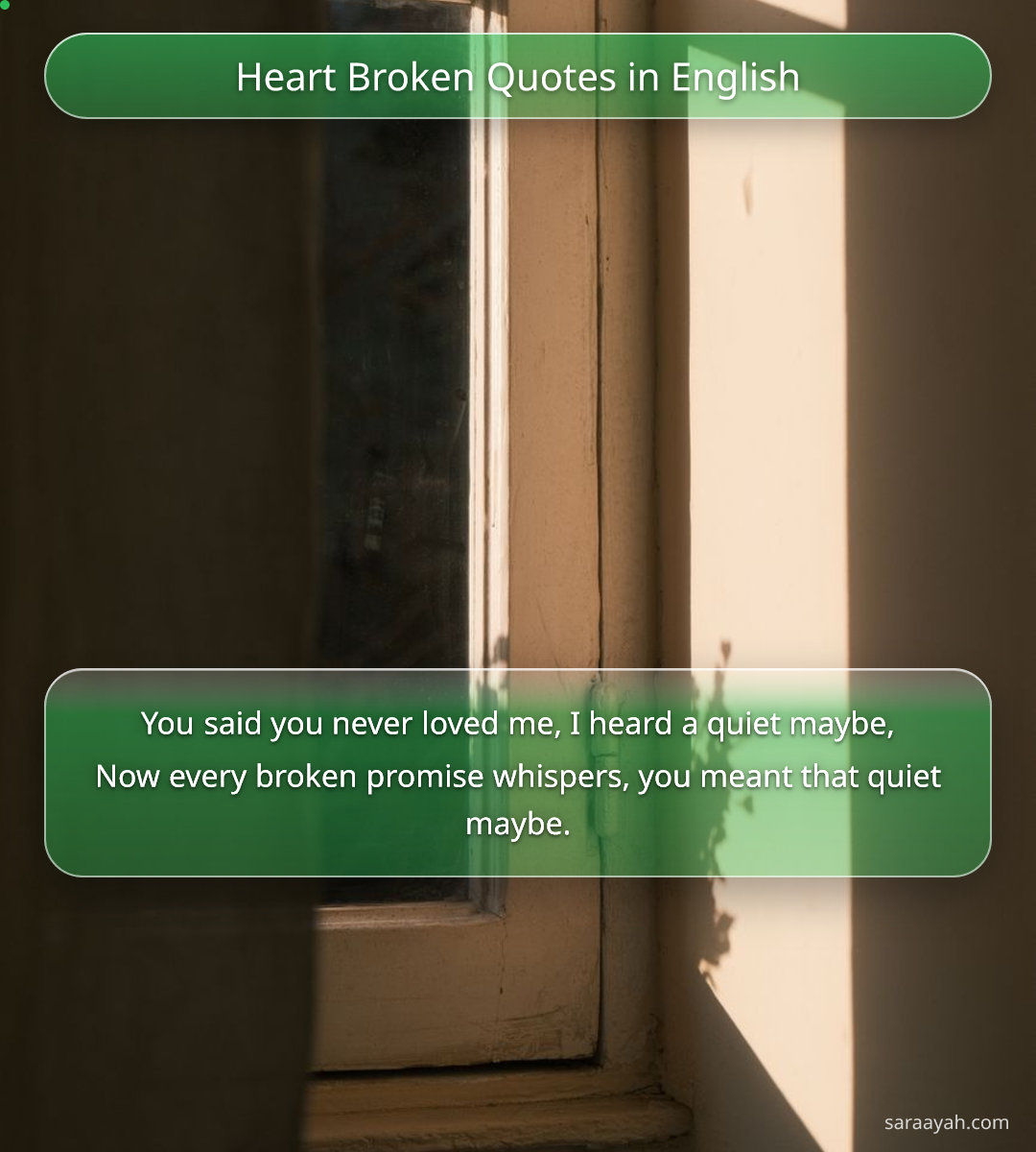 Heart Broken Quotes in English