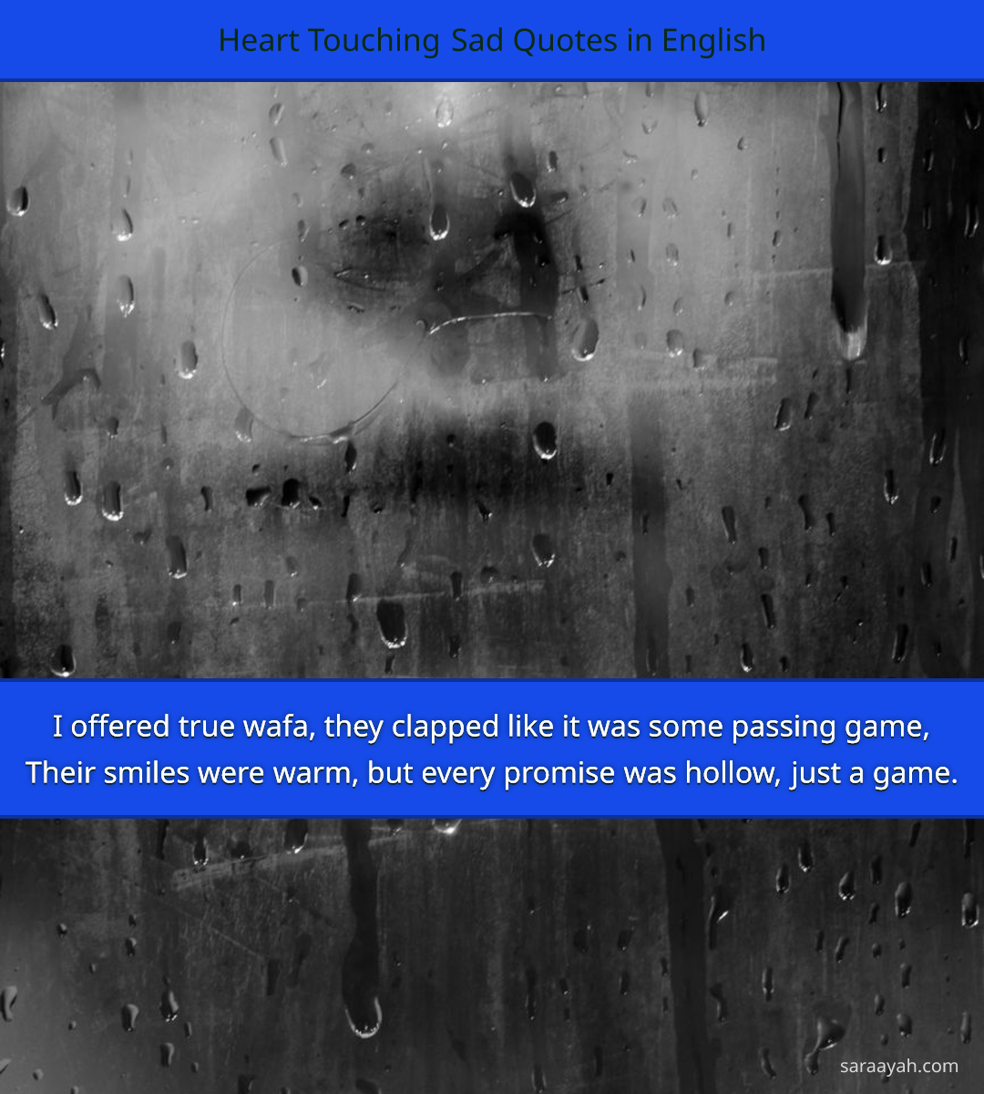 Heart Touching Sad Quotes in English