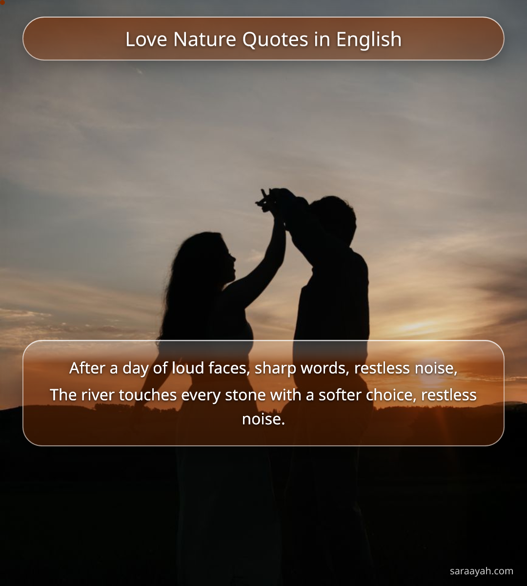Love Nature Quotes in English