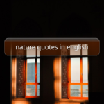 nature quotes in english