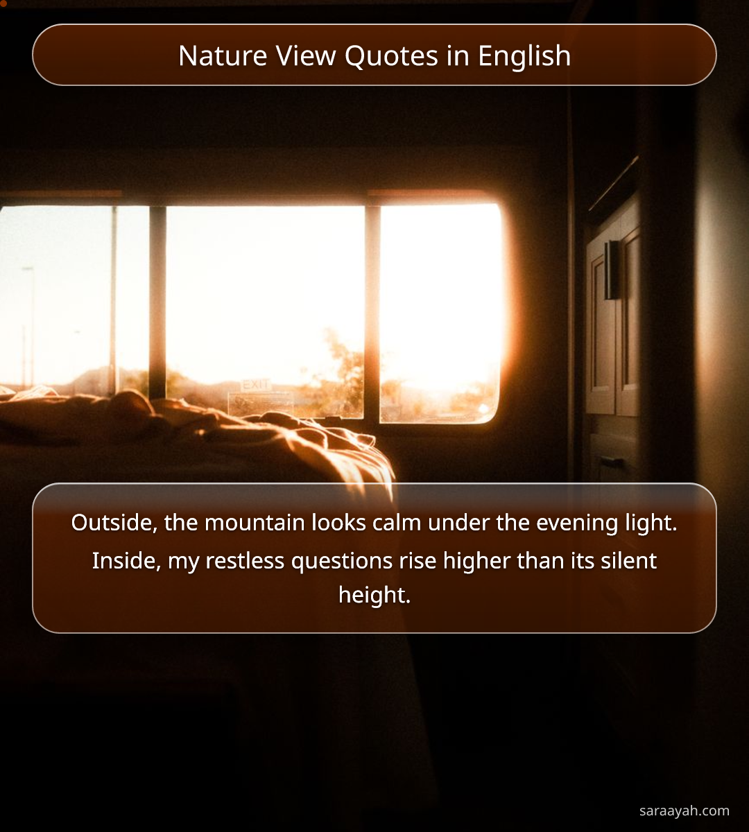 Nature View Quotes in English