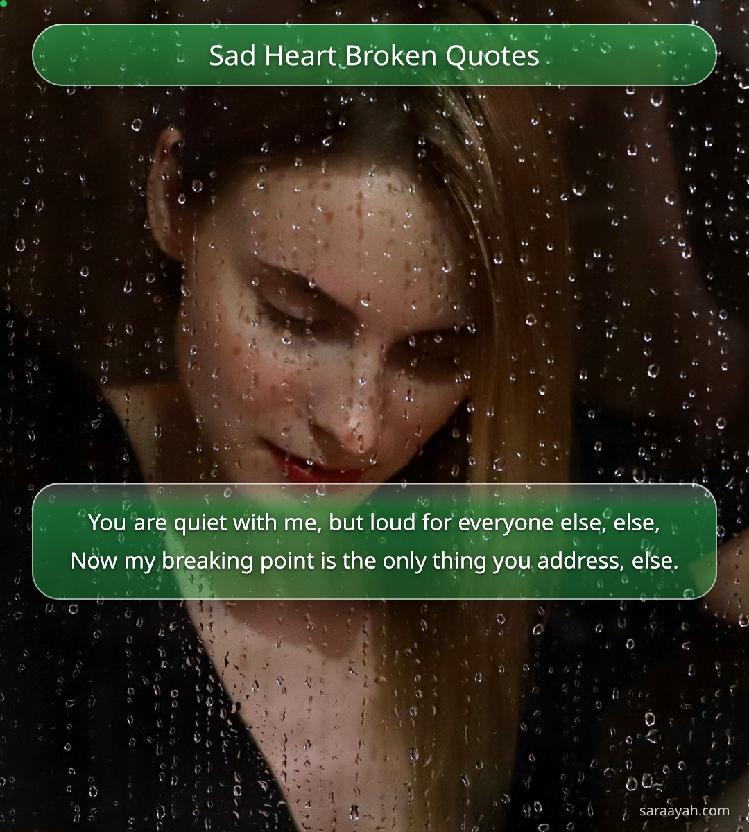 Sad Heart Broken Quotes