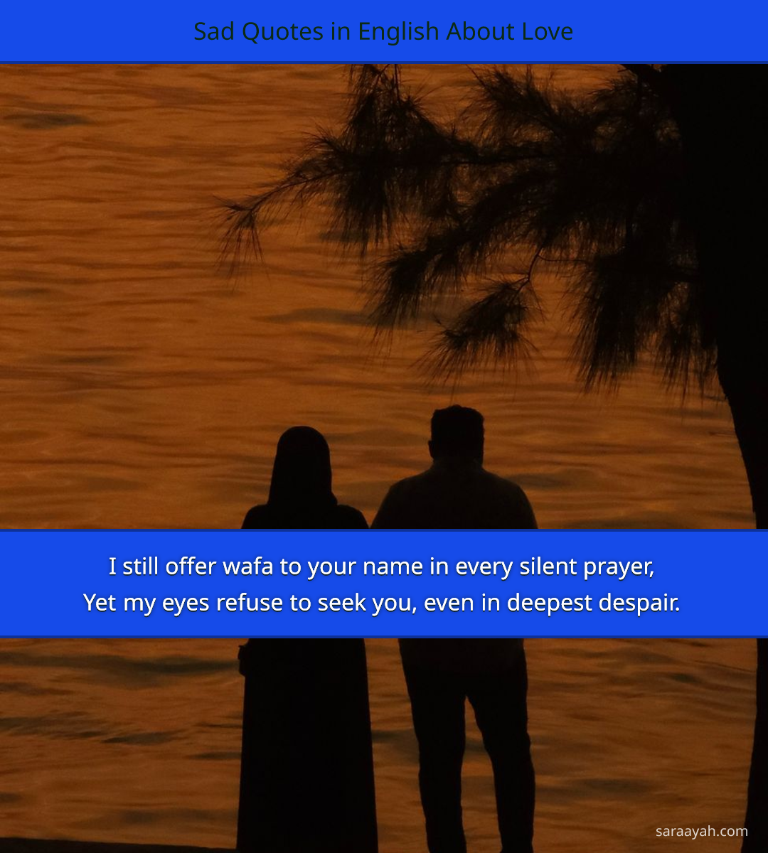 Sad Quotes in English About Love