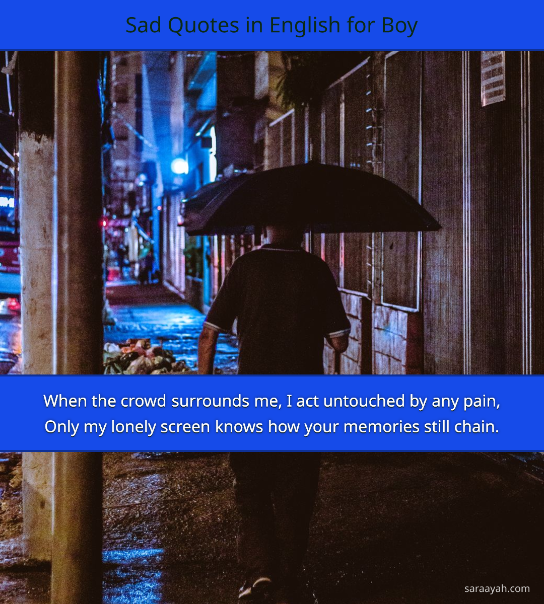 Sad Quotes in English for Boy