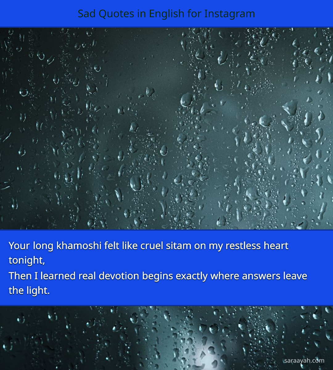 Sad Quotes in English for Instagram