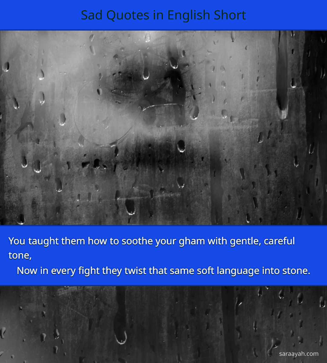 Sad Quotes in English Short