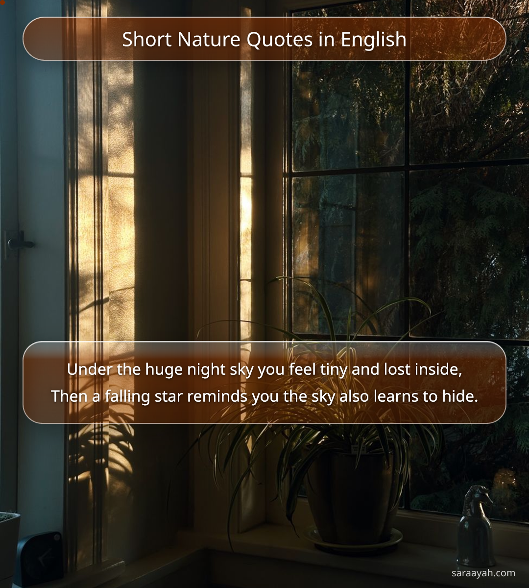 Short Nature Quotes in English