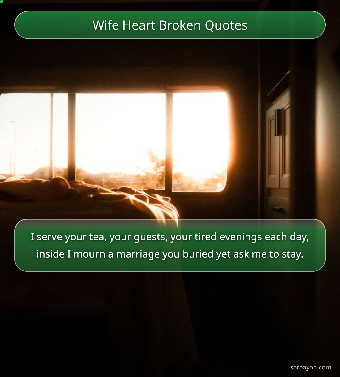 Wife Heart Broken Quotes